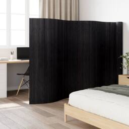 Berkfield Home Room Divider Black 165x800 cm Bamboo - thumbnail 2