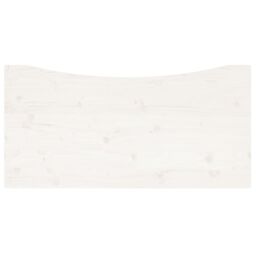 Berkfield Home Desk Top White 110x60x2.5 cm Solid Wood Pine - thumbnail 4