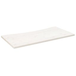 Berkfield Home Desk Top White 110x60x2.5 cm Solid Wood Pine - thumbnail 2