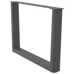 Berkfield Home Dining Table Legs V-Shape 2 pcs Anthracite 70x(42-43.3) cm Steel in Black - thumbnail 5