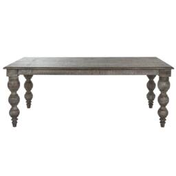 Wyld Haus Montaine Rectangular Wood Dining Table Weathered Grey Finish - thumbnail 3