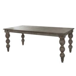 Wyld Haus Montaine Rectangular Wood Dining Table Weathered Grey Finish - thumbnail 2