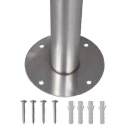 Berkfield Home Mailbox on Stand Stainless Steel in Silver - thumbnail 6