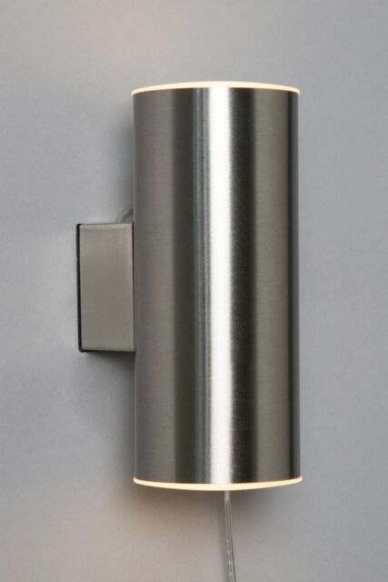 BHS Lighting Namid Outdoor Solar Wall Light in Silver - image 1