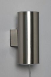 BHS Lighting Namid Outdoor Solar Wall Light in Silver - thumbnail 2
