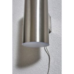 BHS Lighting Namid Outdoor Solar Wall Light in Silver - thumbnail 6