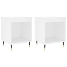 Berkfield Home Bedside Cabinets 2 pcs White 40x35x50 cm Engineered Wood - Size: 40 x 35 x 50 cm - thumbnail 2