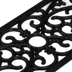 Berkfield Home Stair Treads 10 pcs 25x75 cm Rubber in Black - Size: Medium - thumbnail 8