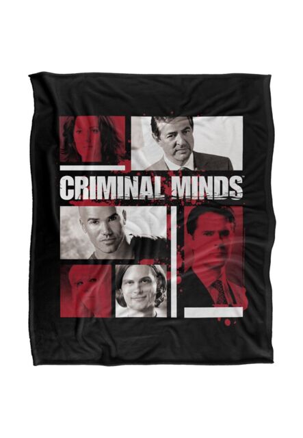 ViacomCBS/Nickelodeon Criminal Minds Character Boxes Silky Touch Super Soft Throw Blanket 152 X 127 cm in White - image 1