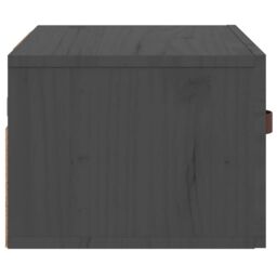 Berkfield Home Wall-mounted Bedside Cabinet Grey 40x29.5x22 cm - thumbnail 6