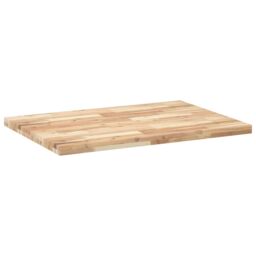 Berkfield Home Desk Top Untreated 120x70x4 cm Solid Wood Acacia in Brown - Size: 120 x 70 x 4 cm - thumbnail 6