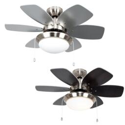 Silver Ceiling Fan Light