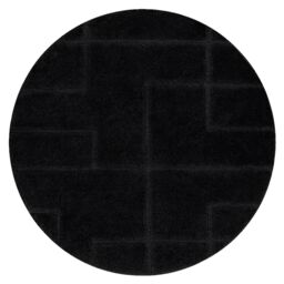RugsX Dywaniki Łazienkowe Rug in Black - Size: 100 cm diameter - thumbnail 1