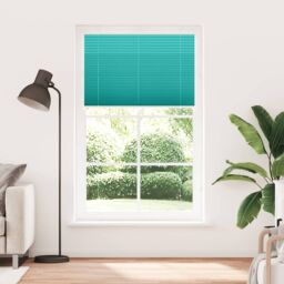 Berkfield Home Pleated Blind Petrol Green 120x200 cm Fabric Width 119.4 cm Polyester - thumbnail 2