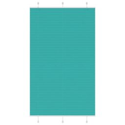 Berkfield Home Pleated Blind Petrol Green 120x200 cm Fabric Width 119.4 cm Polyester