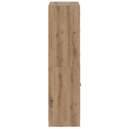 Berkfield Home Highboard with Doors Artisian Oak 68x37x142 cm Engineered Wood in Brown - Size: 68 x 37 x 142 cm - thumbnail 6