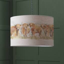 Voyage Maison Highland Cattle Eva Animal Lampshade in Light Beige - thumbnail 2
