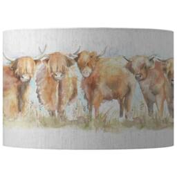 Voyage Maison Highland Cattle Eva Animal Lampshade in Light Beige - thumbnail 1