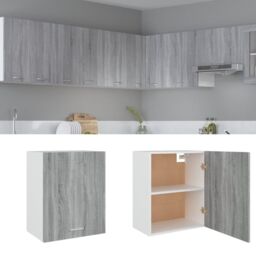 Berkfield Home Hanging Cabinet Grey Sonoma 50x31x60 cm Engineered Wood - Size: 50 x 31 x 60 cm - thumbnail 1