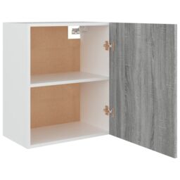 Berkfield Home Hanging Cabinet Grey Sonoma 50x31x60 cm Engineered Wood - Size: 50 x 31 x 60 cm - thumbnail 6