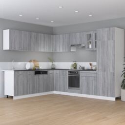 Berkfield Home Hanging Cabinet Grey Sonoma 50x31x60 cm Engineered Wood - Size: 50 x 31 x 60 cm - thumbnail 3