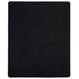 Berkfield Home Jersey Fitted Sheet Black 140x200 cm Cotton - thumbnail 2
