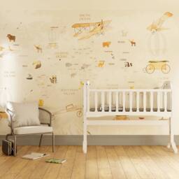 Superfresco Easy Around the World Neutral Print To Order 3m x 2.8m Mural in Beige - thumbnail 1
