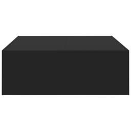 Berkfield Home Modern Coffee Table Black 100x100x35 cm Engineered Wood - Size: 100 x 100 x 35 cm - thumbnail 6