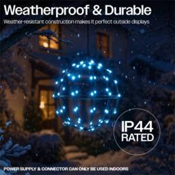 Xmas Haus RGB Mini Seed LED Multifunction Black Foldable Ball Light - thumbnail 4