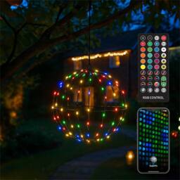Xmas Haus RGB Mini Seed LED Multifunction Black Foldable Ball Light - thumbnail 1