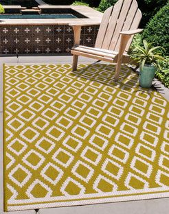 Rugstyle Summer Breeze Outdoor Rug in Green - Size: 100 cm x 150 cm - image 1