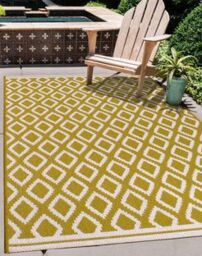 Rugstyle Summer Breeze Outdoor Rug in Green - Size: 100 cm x 150 cm - thumbnail 1