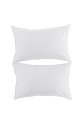 CHRISTY 500TC Premium Sateen Luxury Standard Pillowcase Pair in White