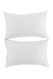 CHRISTY 500TC Premium Sateen Luxury Standard Pillowcase Pair in White - thumbnail 4