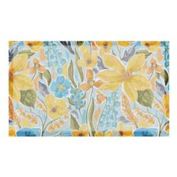 Artsy Mats Yellow Flowers Doormat - Size: 60 cm x 90 cm - thumbnail 3
