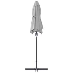 Berkfield Home Modern Garden Parasol Sand 380 x 196 x 235 cm Powder-coated steel in Light Sand - thumbnail 7