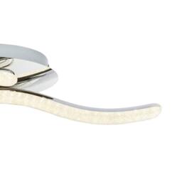 Netlighting Nabro Integrated LED Semi Flush Ceiling Light Chrome 2x LED 3500K in Silver - thumbnail 5