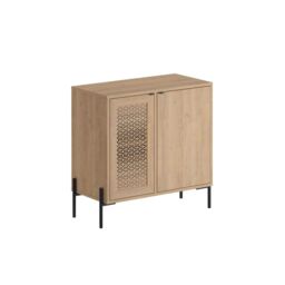 FWStyle 2 Door Sideboard Cabinet Sapphire Oak Modern Design in Brown - thumbnail 4