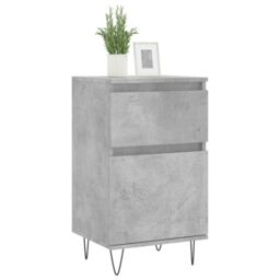 Berkfield Home Sideboards 2 pcs Concrete Grey 40x35x70 cm Engineered Wood - Size: 40 x 35 x 70 cm - thumbnail 3