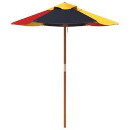 Berkfield Home Garden Umbrella for Kids with Wooden Pole √ò120x140 cm - Size: 120x140 cm - thumbnail 4