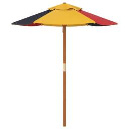 Berkfield Home Garden Umbrella for Kids with Wooden Pole √ò120x140 cm - Size: 120x140 cm - thumbnail 5