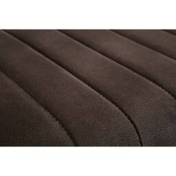 Cheshire Premium Kingsley Upholstered Bench in Dark Brown with Gunmetal Frame - thumbnail 4