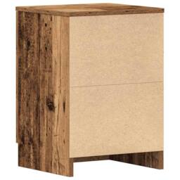 Berkfield Home Bedside Cabinets 2 pcs Old Wood 38x35x55 cm Engineered Wood - Size: 38 x 35 x 55 cm - thumbnail 9