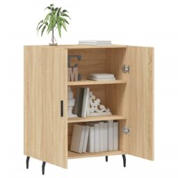Berkfield Home Sideboard Sonoma Oak 69.5x34x90 cm Engineered Wood in Brown - thumbnail 4