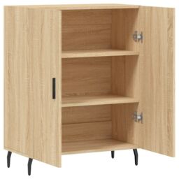 Berkfield Home Sideboard Sonoma Oak 69.5x34x90 cm Engineered Wood in Brown - thumbnail 6