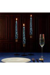 Deco Express Christmas Tree Candles Set of 3 Dinner Candles 7 Hr Burn Xmas Gift Set in Green - thumbnail 4
