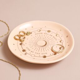 Lisa Angel Women's Pink Celestial Trinket Dish in Baby Pink - thumbnail 1
