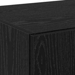 Berkfield Home Highboard Black Oak 70x42.5x185 cm Engineered Wood - thumbnail 9