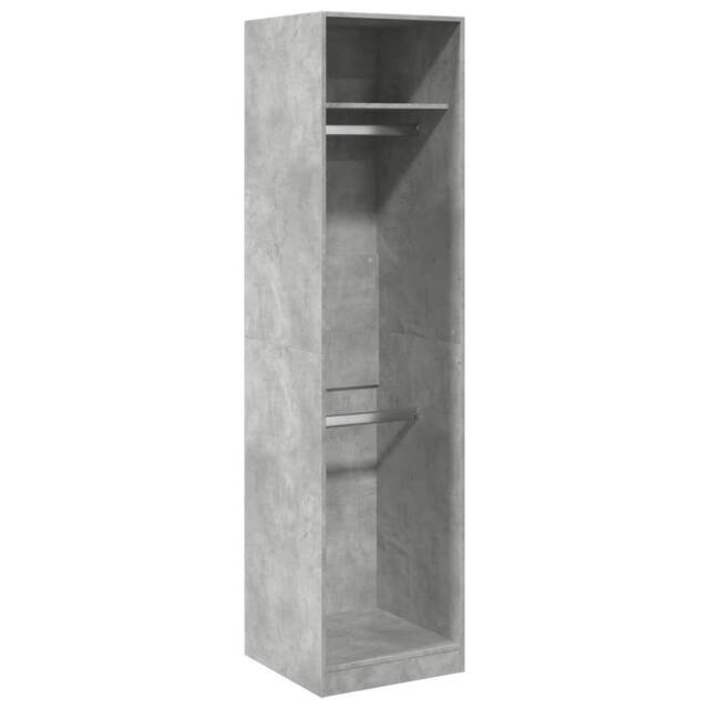 Berkfield Home Wardrobe Concrete Grey 50x50x200 cm Engineered Wood - Size: 50 x 50 x 200 cm - image 1