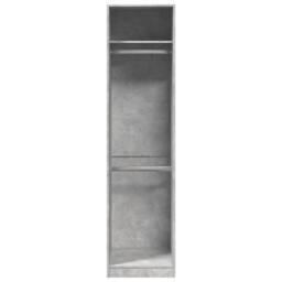 Berkfield Home Wardrobe Concrete Grey 50x50x200 cm Engineered Wood - Size: 50 x 50 x 200 cm - thumbnail 4